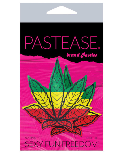 Rasta Hemp Leaf Nipple Pasties
